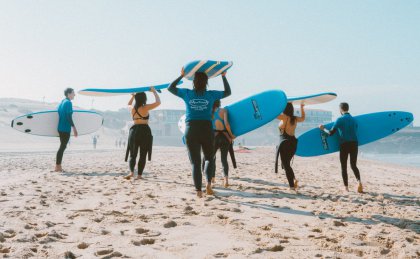 Beginner Surfkurs auf Bali