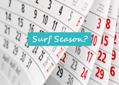 Surf Saison Kalender